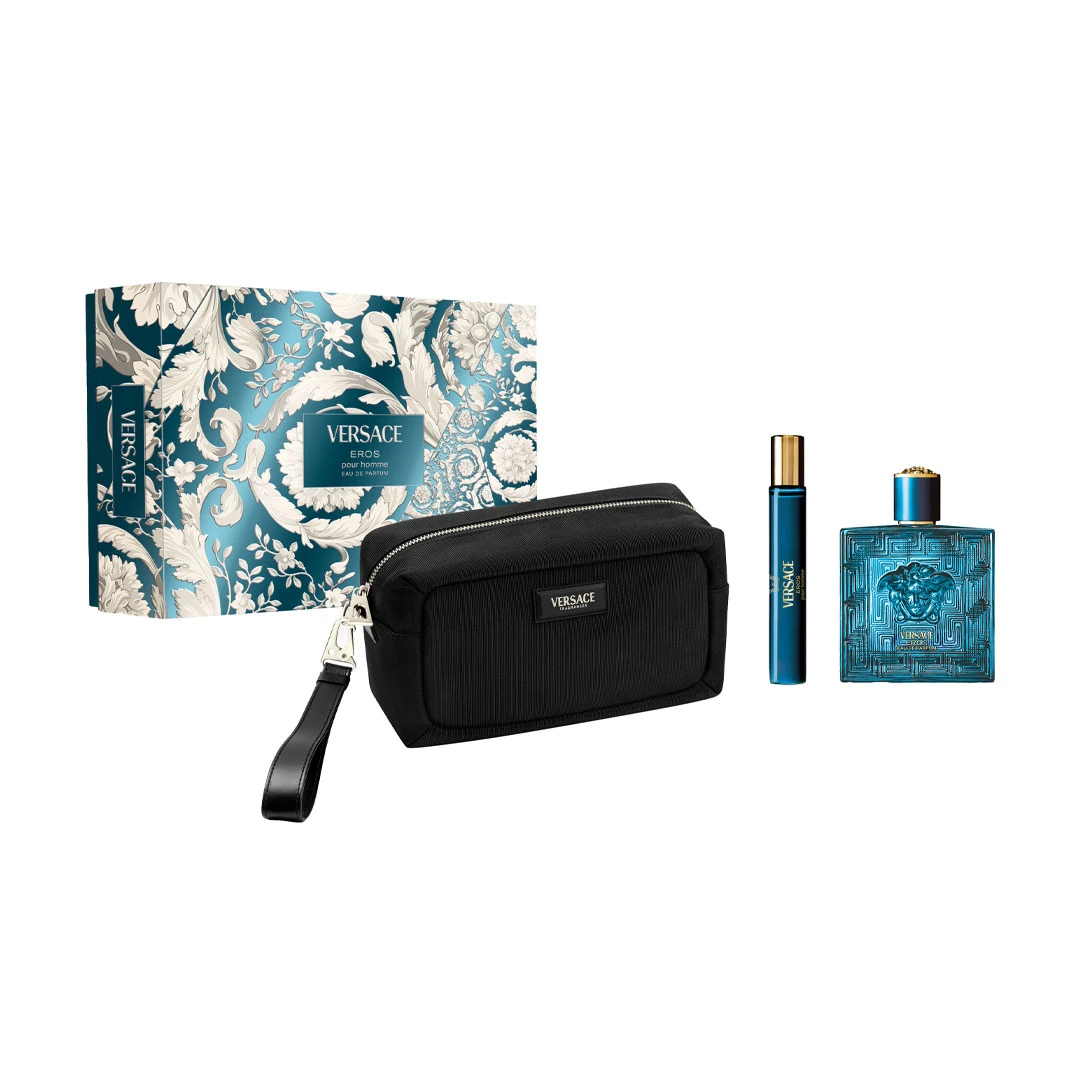 Eros EDP Erkek Parfüm Seti (100ML+TS10ML+Pouch) image