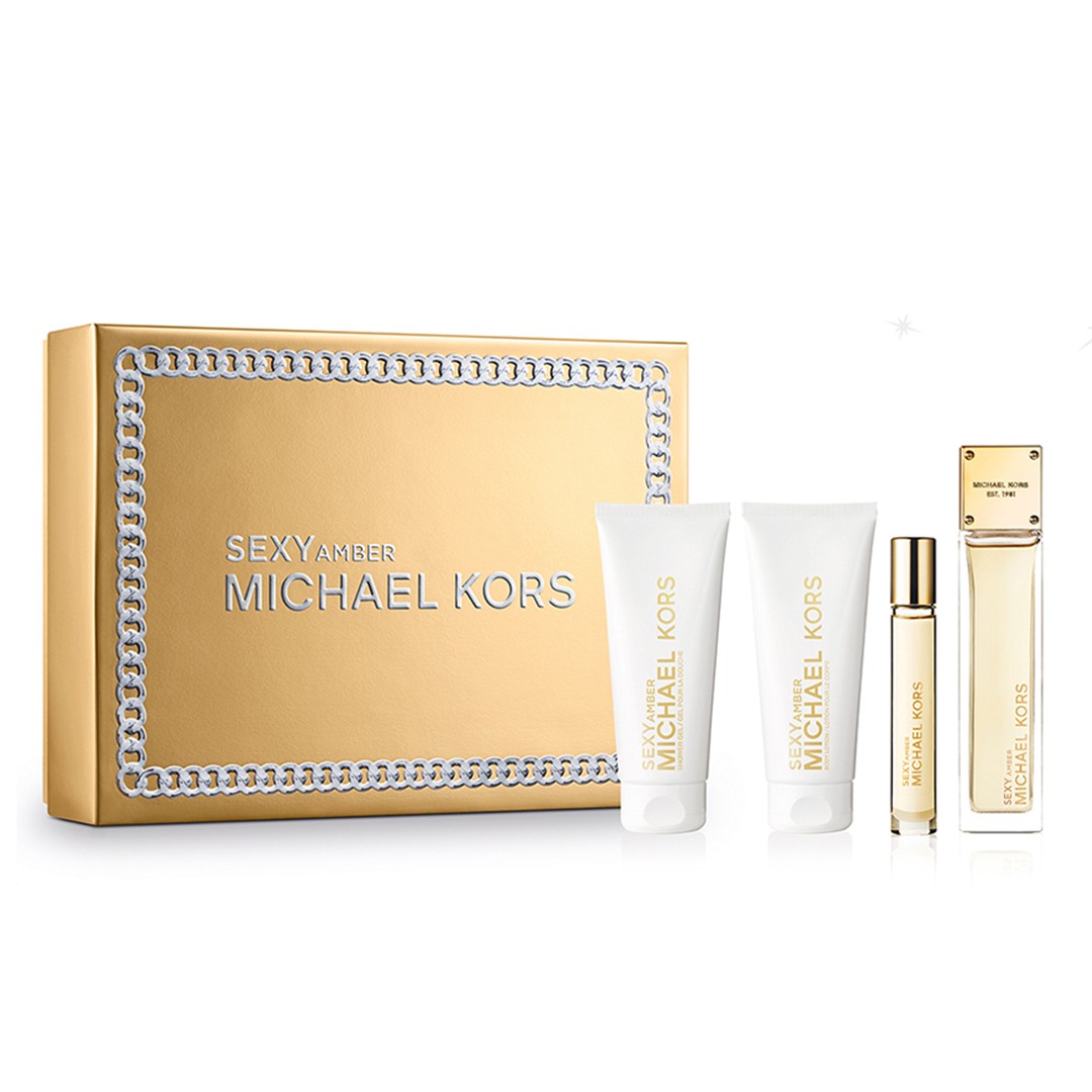 Michael Kors Sexy Amber Parfüm Seti (edp 100ml+bath&shower gel 100ml+body lotion 100ml+travel spray 10ml) image