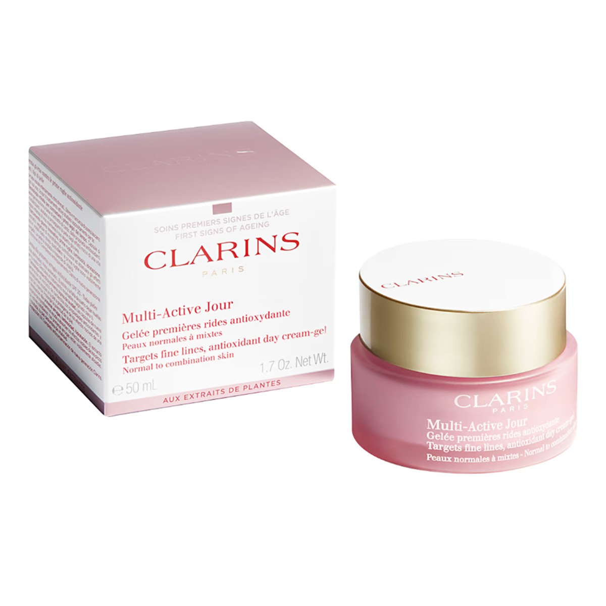 CLARINS Multi Active Day Cream-Gel N/C 50ML Normal/Karma Ciltler için Nemlendirici Gündüz Kremi
