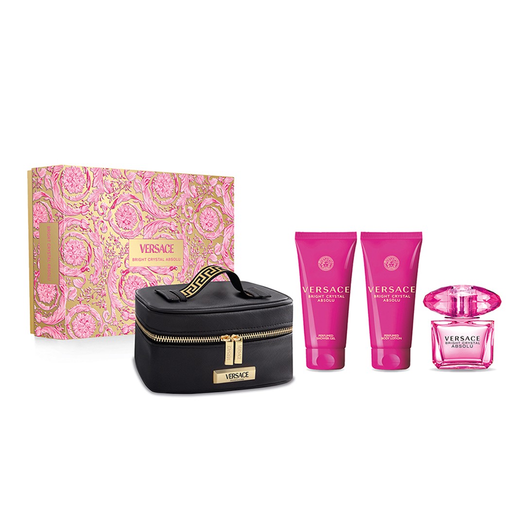 Versace Bright Crystal Absolu Parfüm Seti (edp 90ml+bath&shower gel 100ml+body lotion 100ml+gwp) image