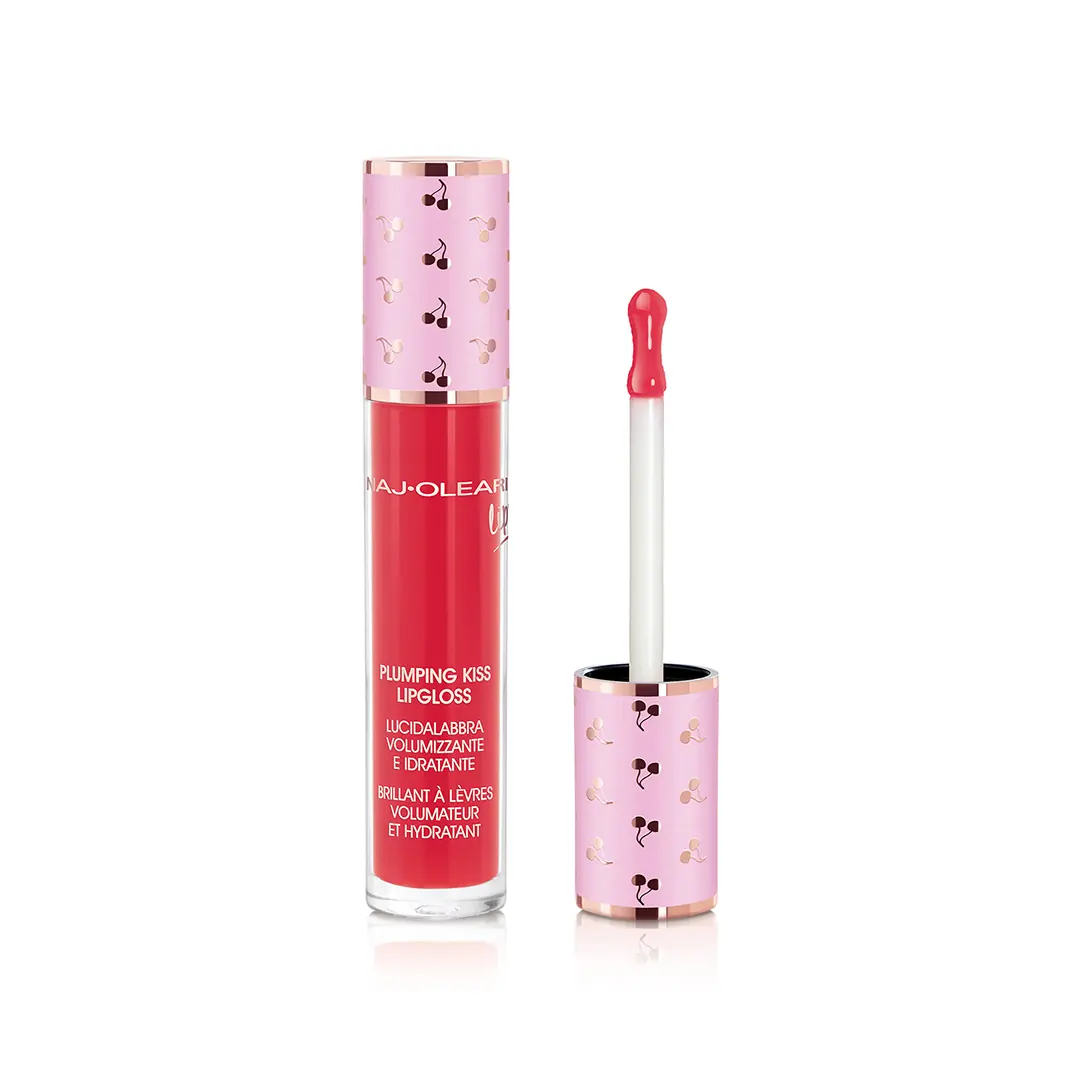 NAJ OLEARI Plumping Kiss Lip Gloss 09 Raspberry Red - Dudak Parlatıcı