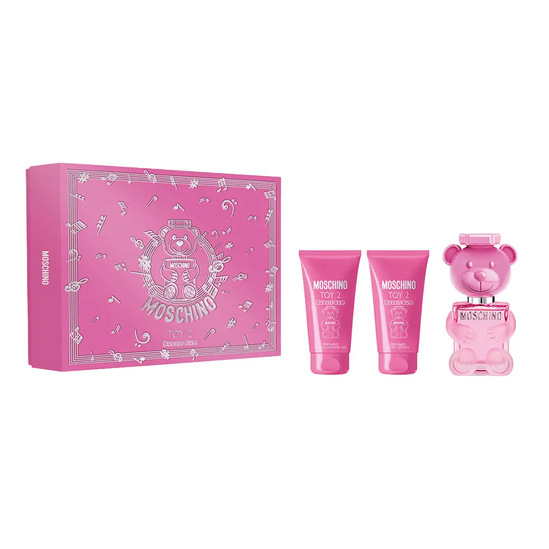 MOSCHINO Toy 2 Bubble Gum EDT Parfüm + Duş Jeli + Vücut Losyonu Kadın Parfüm Seti
