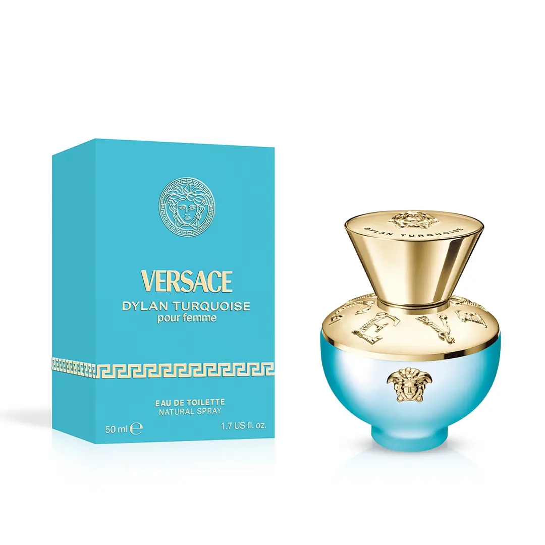 s*V様 VERSACE Dylan Turquoise オードトワレ おまけ付 VERSACE DYLAN TURQUOISE EDT 50 ML | MM Kozmetik