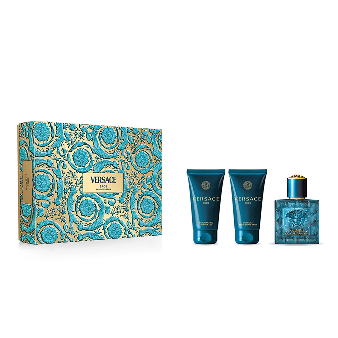 Versace Eros Parfüm Seti (edp 50ml+after shave balm 50ml+bath&shower gel 50ml) image