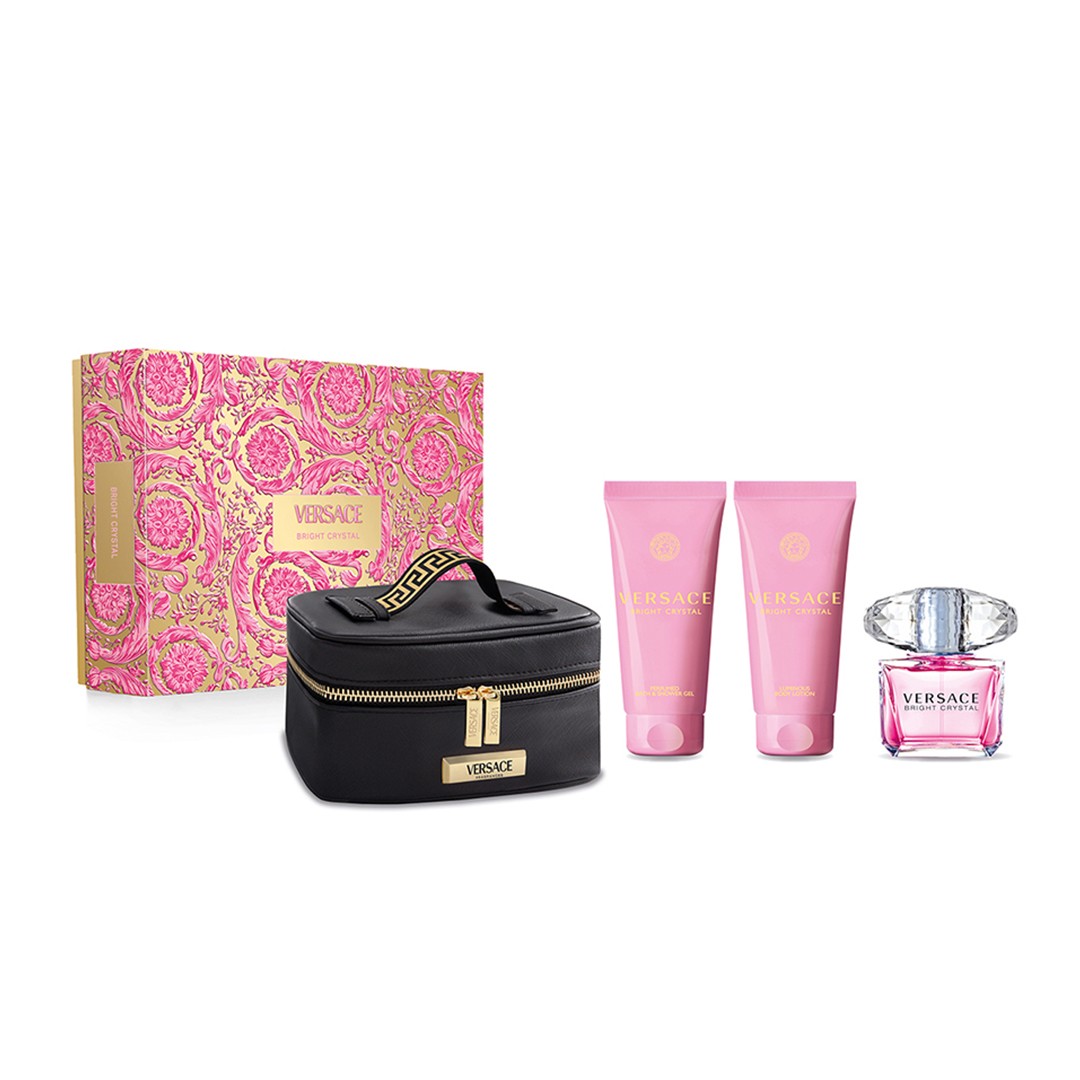 Versace Bright Crystal Parfüm Seti (edt 90ml+bath&shower gel 100ml+body lotion 100+gwp) image