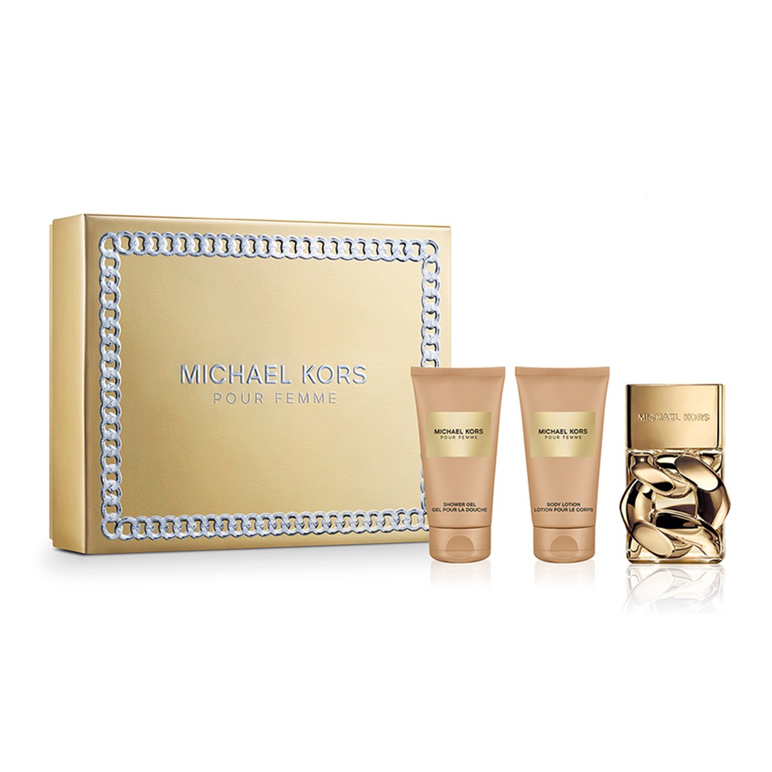 Michael Kors Pour Femme Parfüm Seti (edp 50ml+bath&shower gel 50ml+body lotion 50ml) image