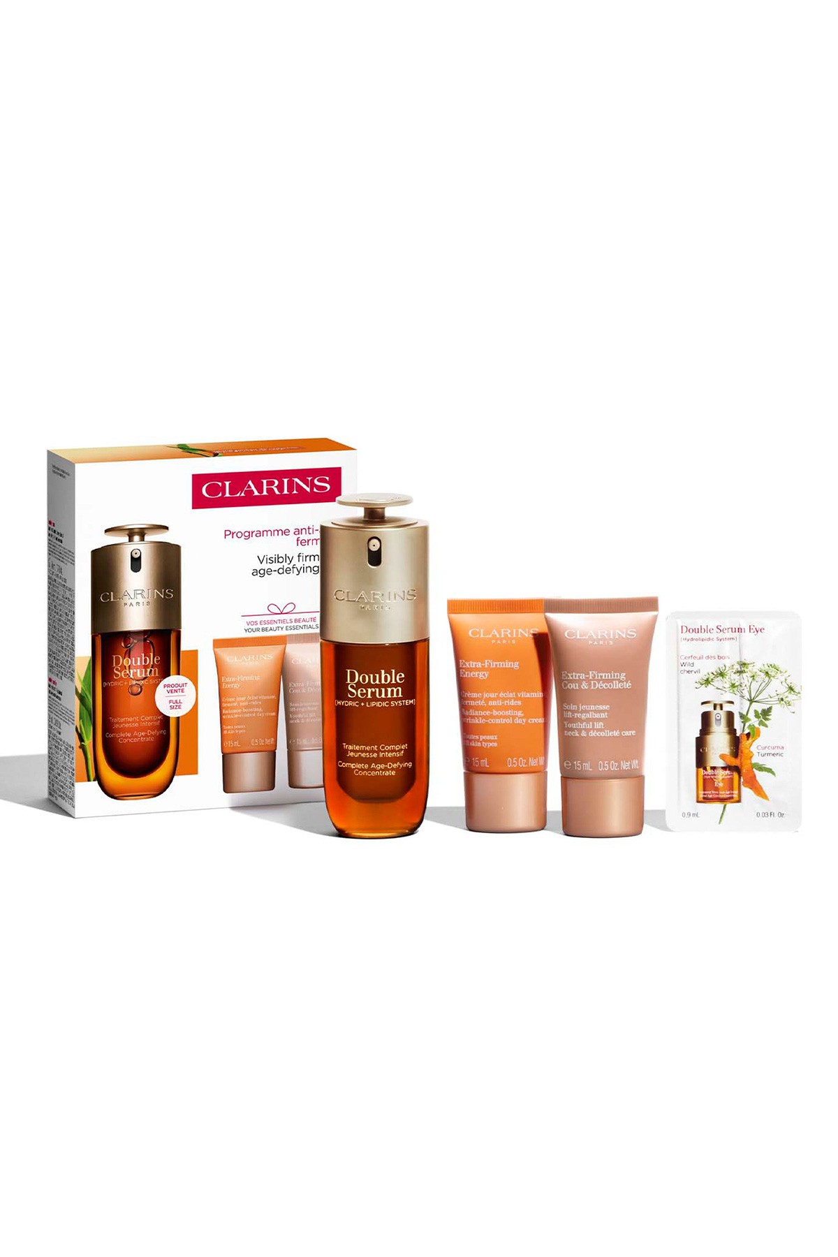 CLARINS CİLT BAKIM SETİ -LOYALTY DOUBLE SERUM 9 & EXTRA FIRMING image