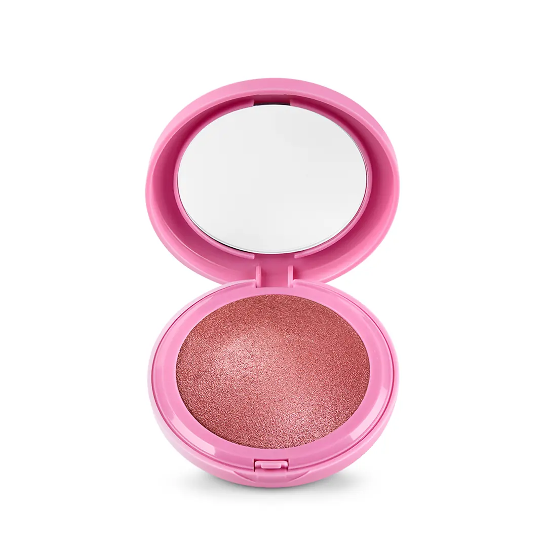 NAJ OLEARI Shade & Shine Luminous Blush 01 SUN-KISSED COPPER - Parlak Bitişli ve Işıltılı Allık (Işıltılı Sıcak Bakır)