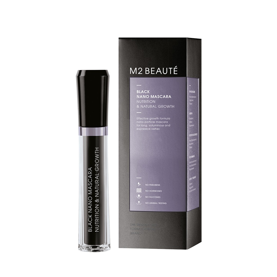 M2 Beauté Black Mascara Nutrition & Natural Growth