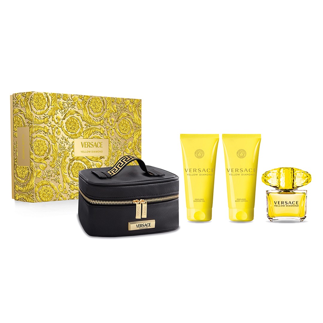 Versace Yellow Diamond Parfüm Seti (edt 90ml+bath&shower gel 100ml+body lotion 100ml+Çanta ) image