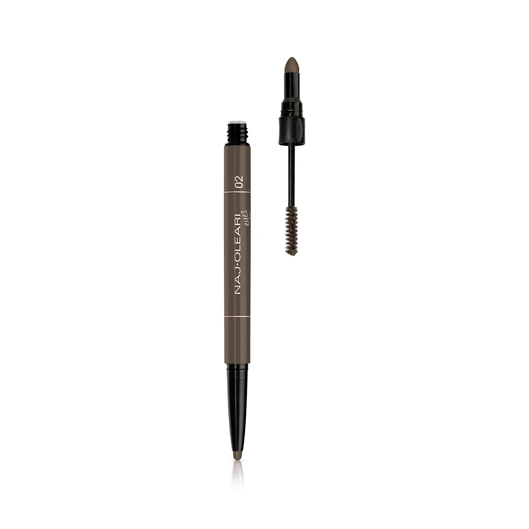 NAJ OLEARI 3 In 1 Perfect Brow Browns - Kaş Kalemi, Göz Kalemi ve Maskara