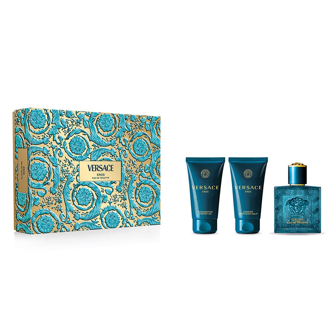 Versace Eros Parfüm Seti (edt 50+bath&shower gel 50ml+after shave balm 50ml) main variant image