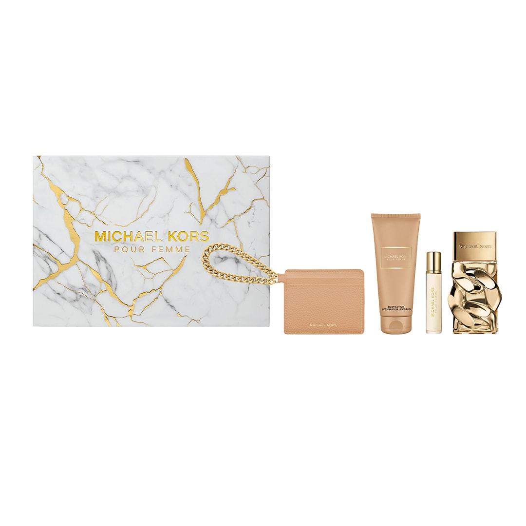 Michael Kors Pour Femme EDP Parfüm Seti (100 ML+ BL100ML + TS10ML + Card Holder) image