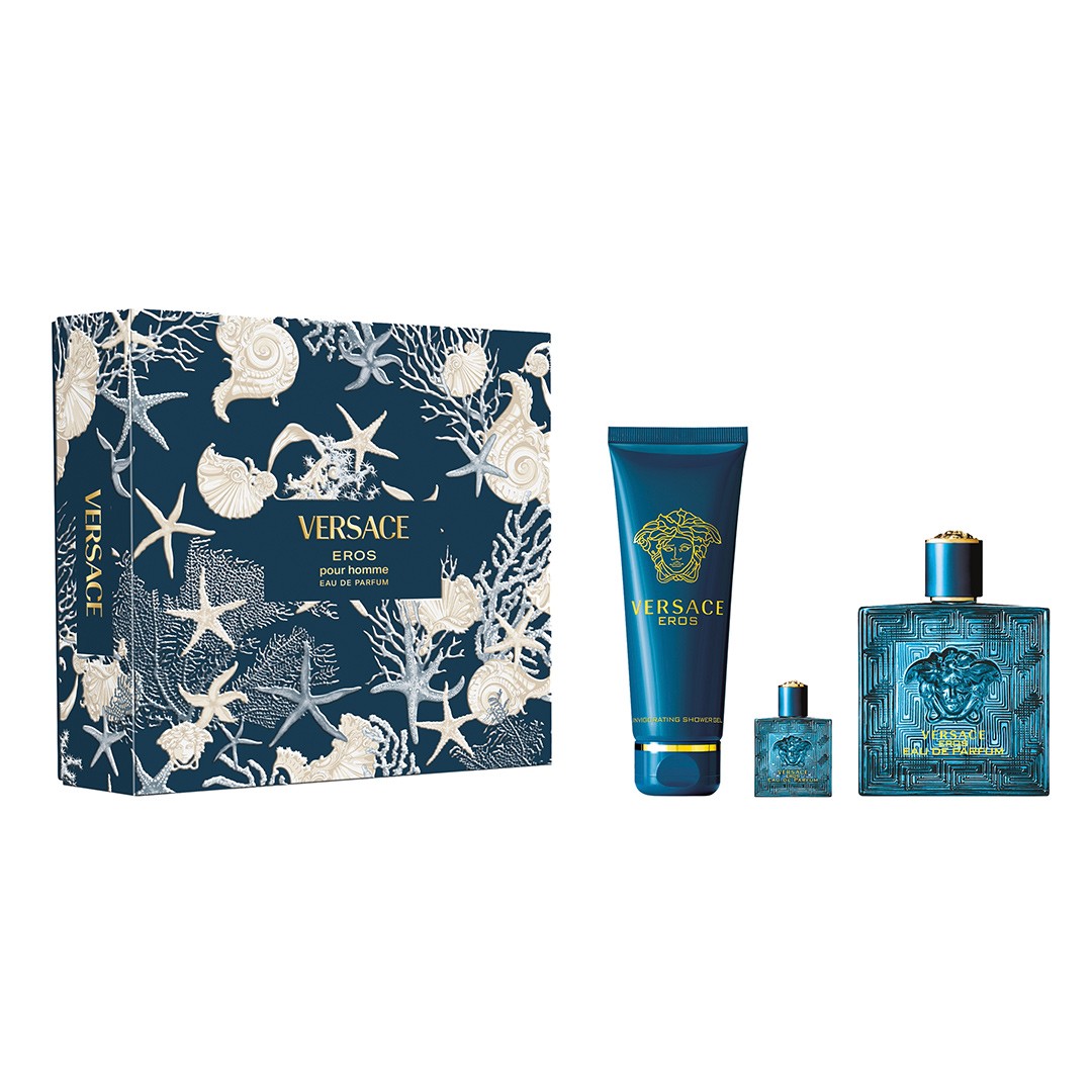 Versace Eros EDP Erkek Parfüm Seti (100ML + SG150ML + GWP5ML) image