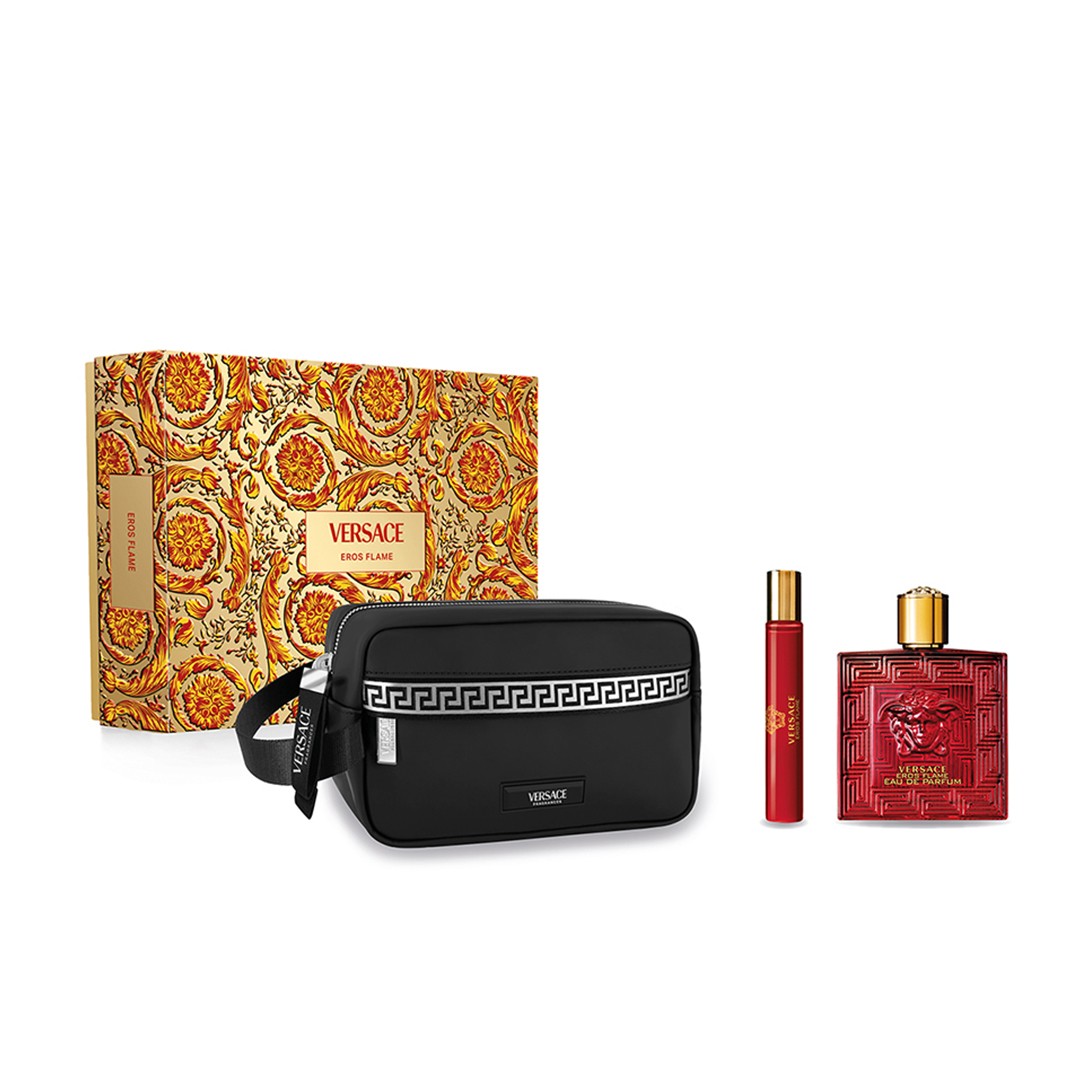 Versace Eros Flame Parfüm Seti (edp 100ml+travel spray 10ml+Çanta ) image