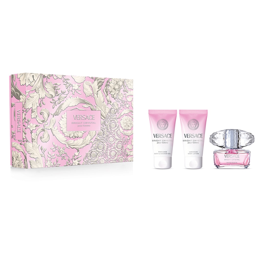 Versace Bright Crystal EDT Parfüm Seti (50ML+SG50ML+BL50ML) main variant image