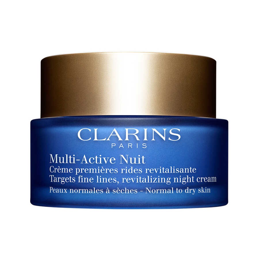Clarins Multi Active Night Cream Dry Skin - Kuru Cilt için Yaşlanma Karşıtı Gece Kremi 50 ML image