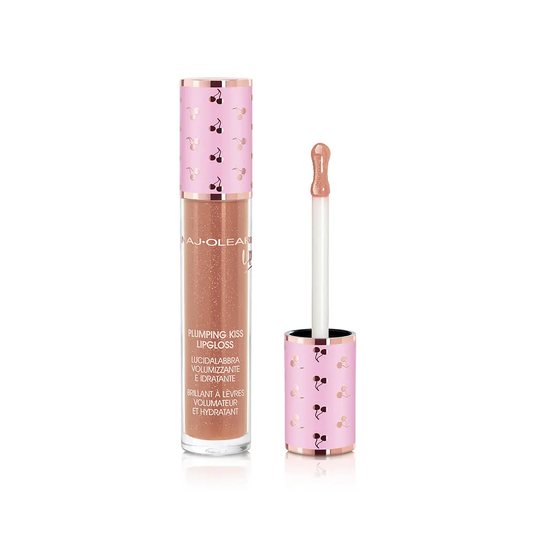 NAJ OLEARI Plumping Kiss Lip Gloss 06 Pearly Caramel - Dudak Parlatıcı