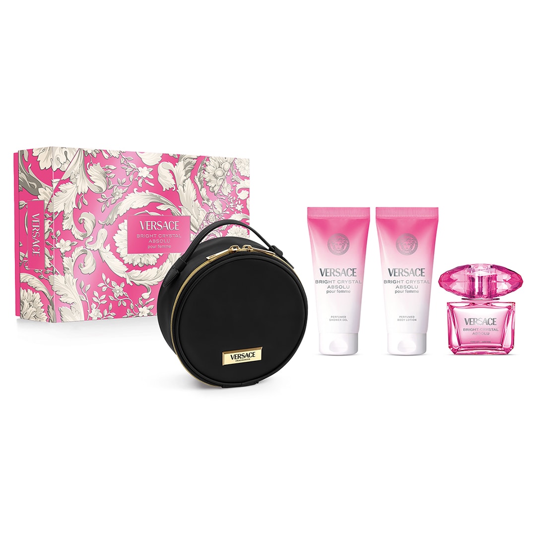 Versace Bright Crystal Absolu EDP Parfüm Seti ( 90 ML+SG100ML + BL100 ML+Pouch) image