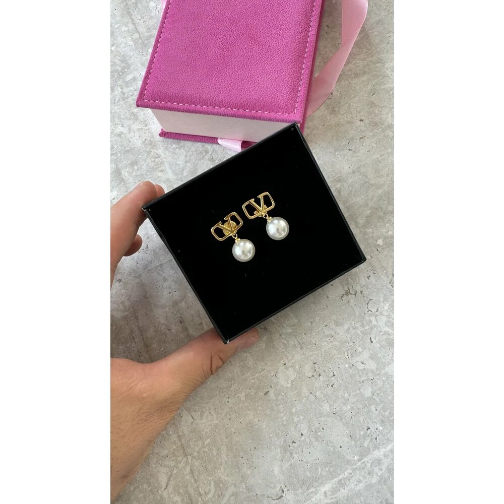 Valentino inci Küpe silver