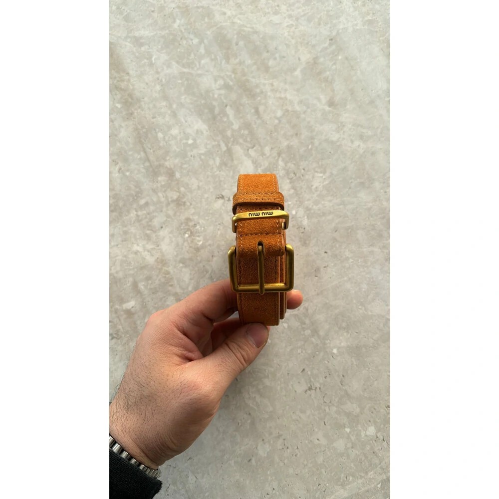 Miu miu Belt Süet Taba