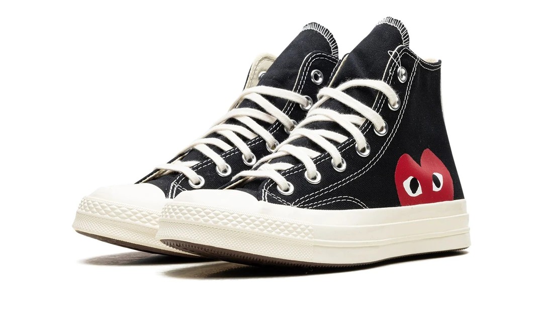 Converse x Comme des Garçons PLAY Chuck 70 High Top Black White