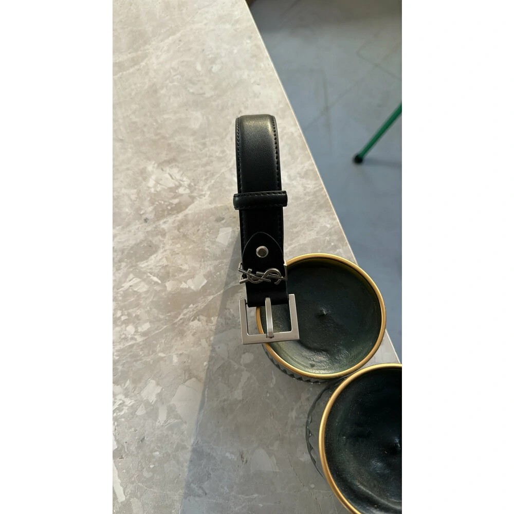 YSL Silver Belt