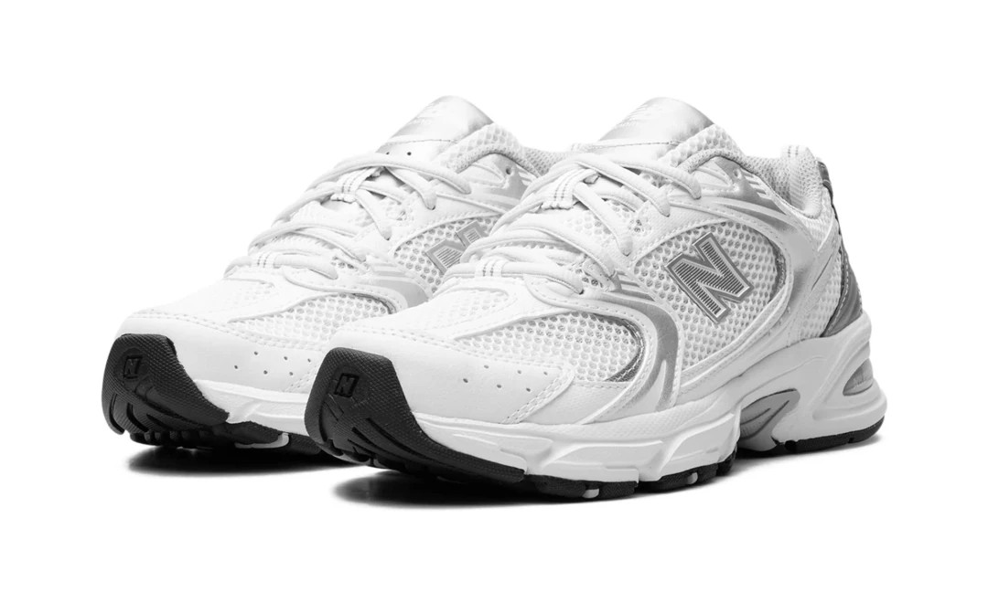 New Balance 530 White  Silver