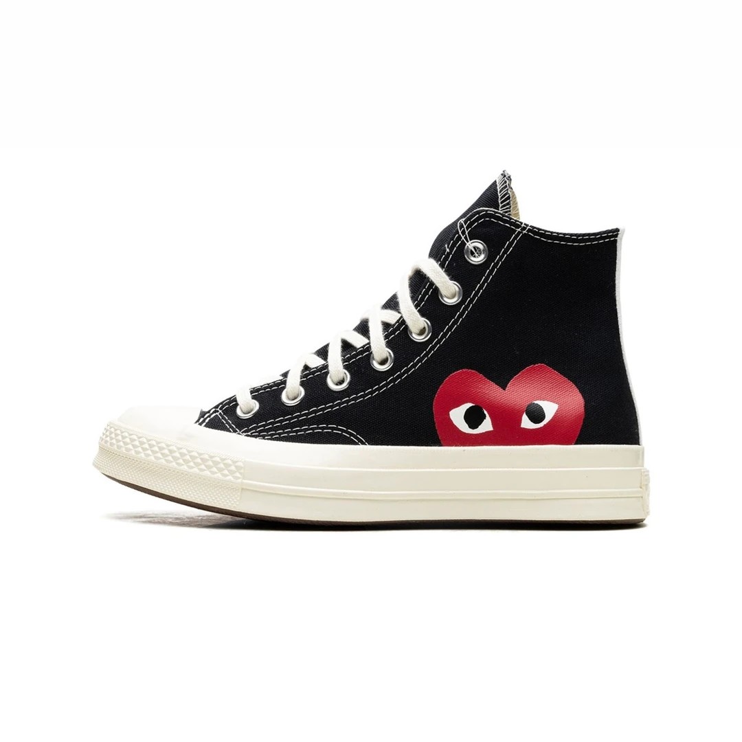 Converse x Comme des Garçons PLAY Chuck 70 High Top Black White