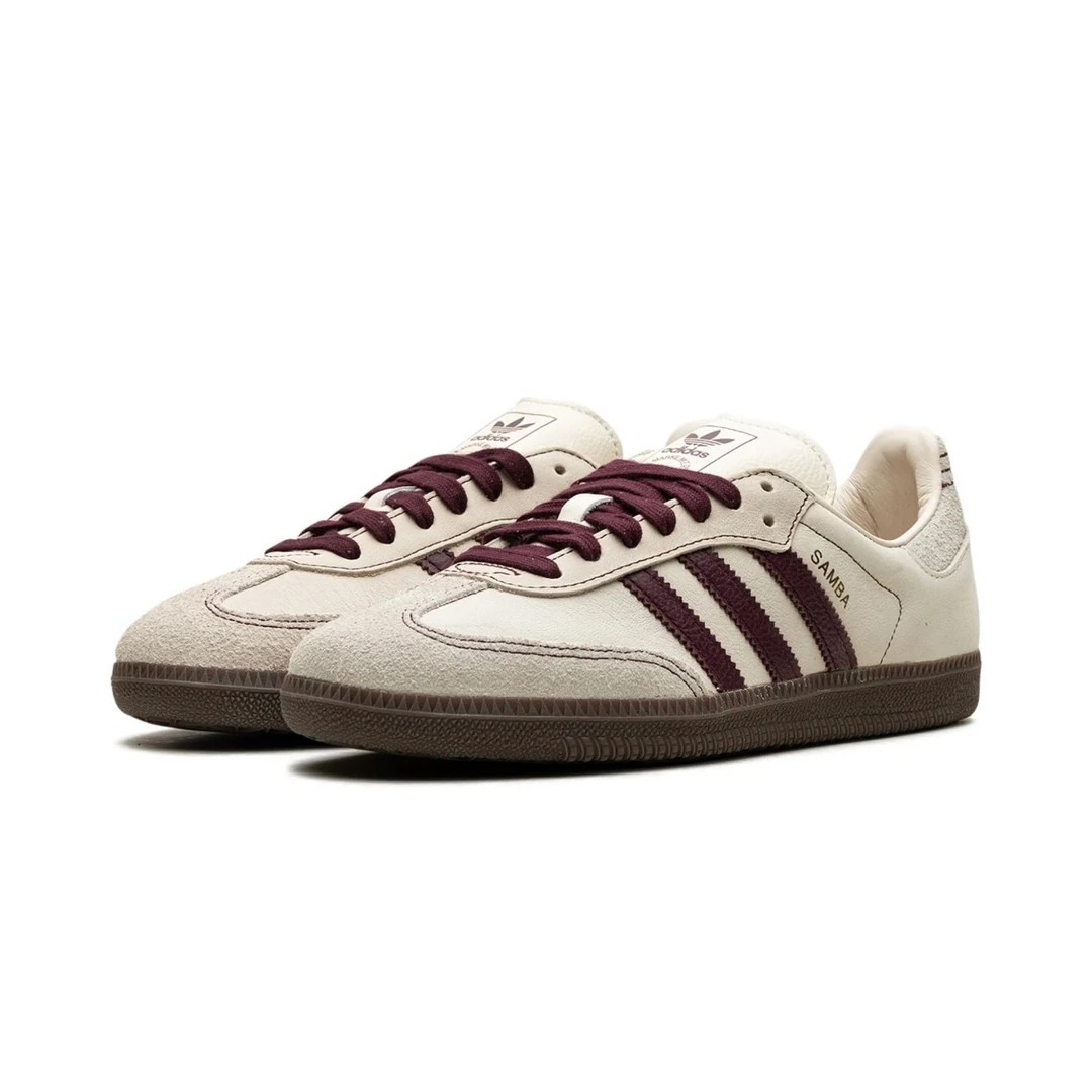 Adidas Samba Og Wonder White Maroon