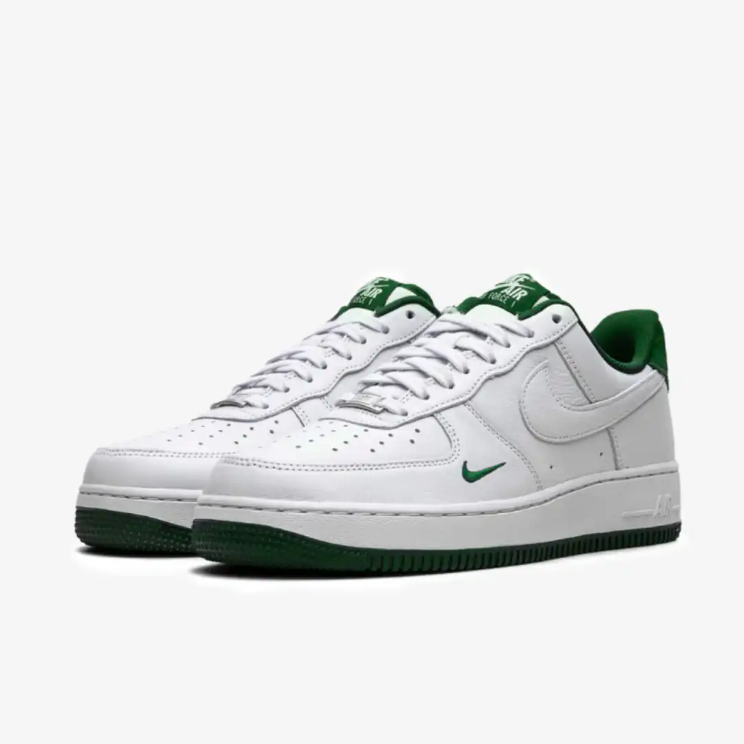 Nike Air Force White  Dark Green