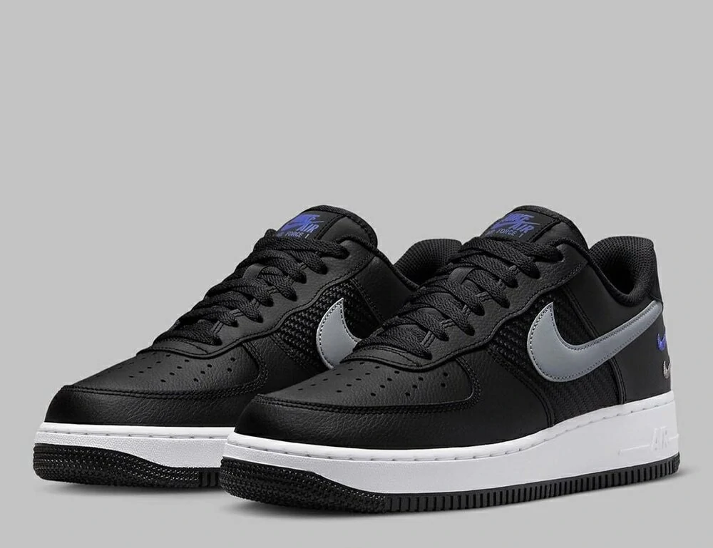 Nike Air Force Black Grey Racer Blue