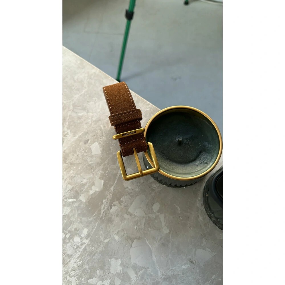 Miu miu belt süet brown