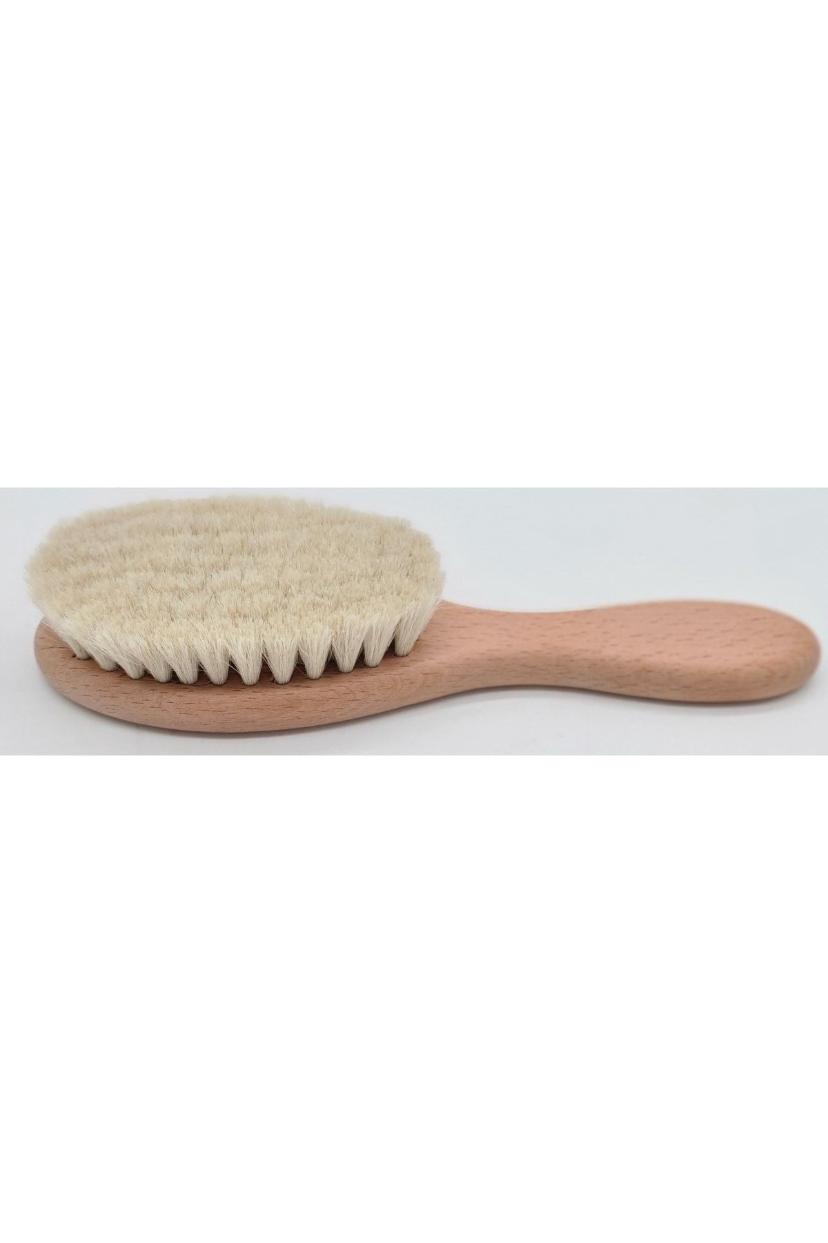 Bebek Saç Fırçası %100 Doğal Keçi Kılı Maxi Boy Bebek Tarağı (extra Yumuşak)