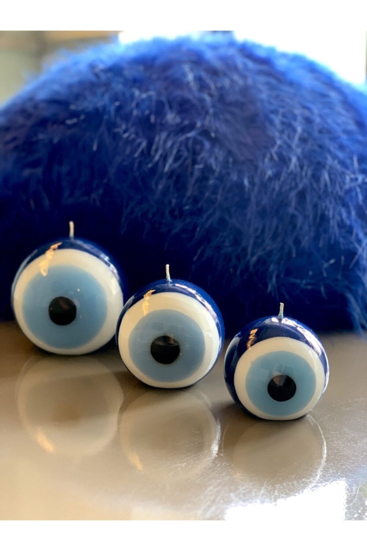 Nazar Boncuğu Mum 3 Lü Set