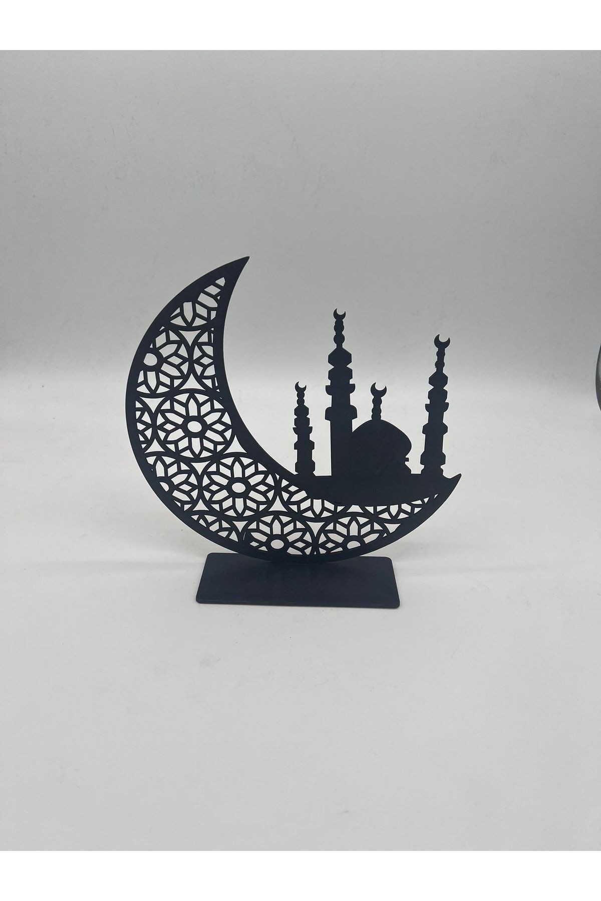 3'lü Dekor Tealight Mumluk Siyah Ramazan Ayına Özel