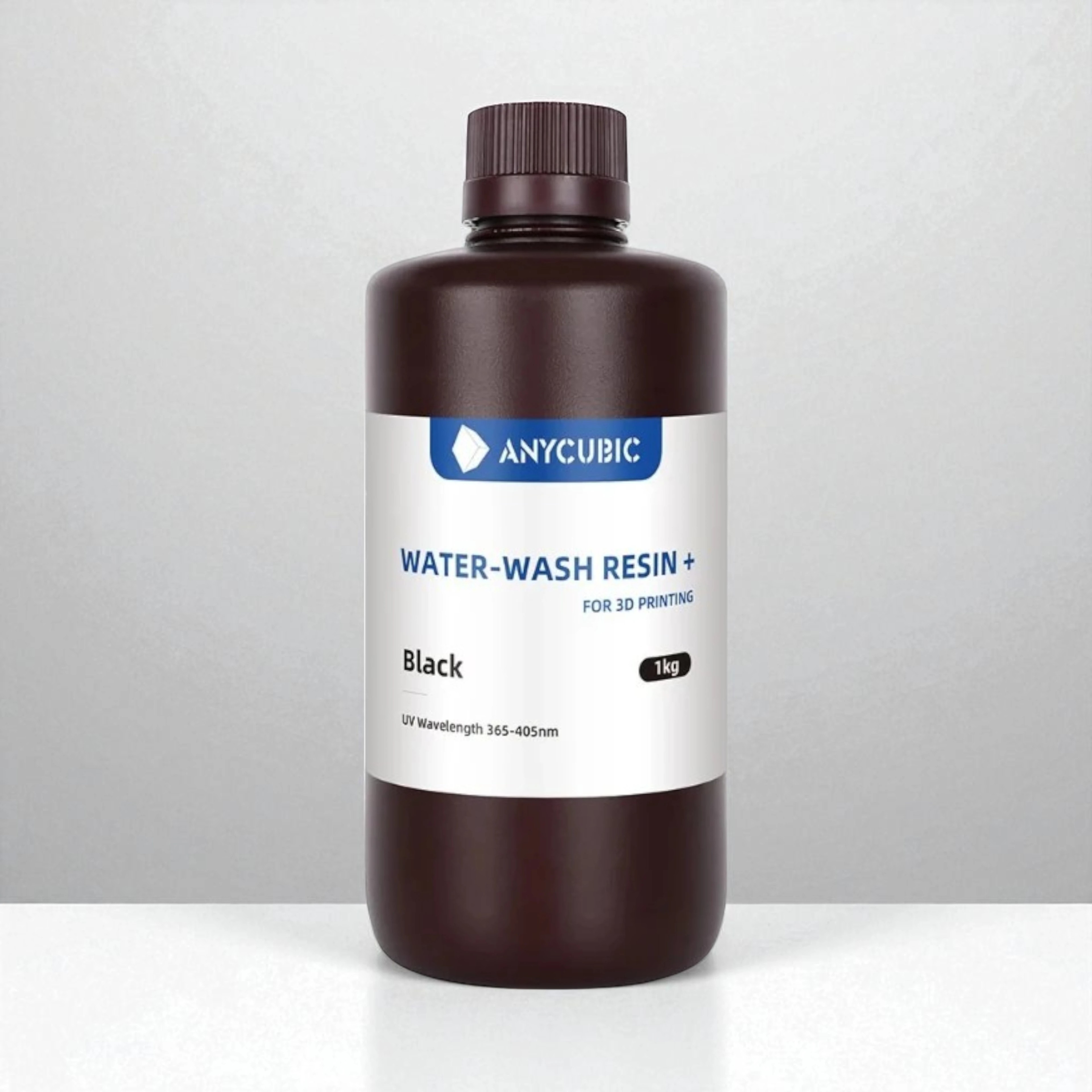Anycubic Suda Yıkanabilir (Water Wash) SLA UV Reçine 1 KG Yeni Seri - Siyah