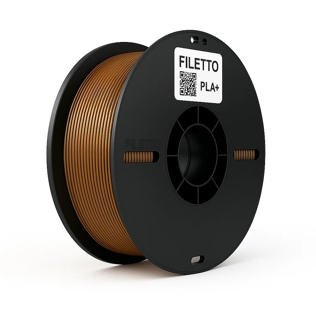 Filetto PLA+ 1.75mm 1 KG 3D Yazıcı Filamenti - AMS Uyumlu - Bronz