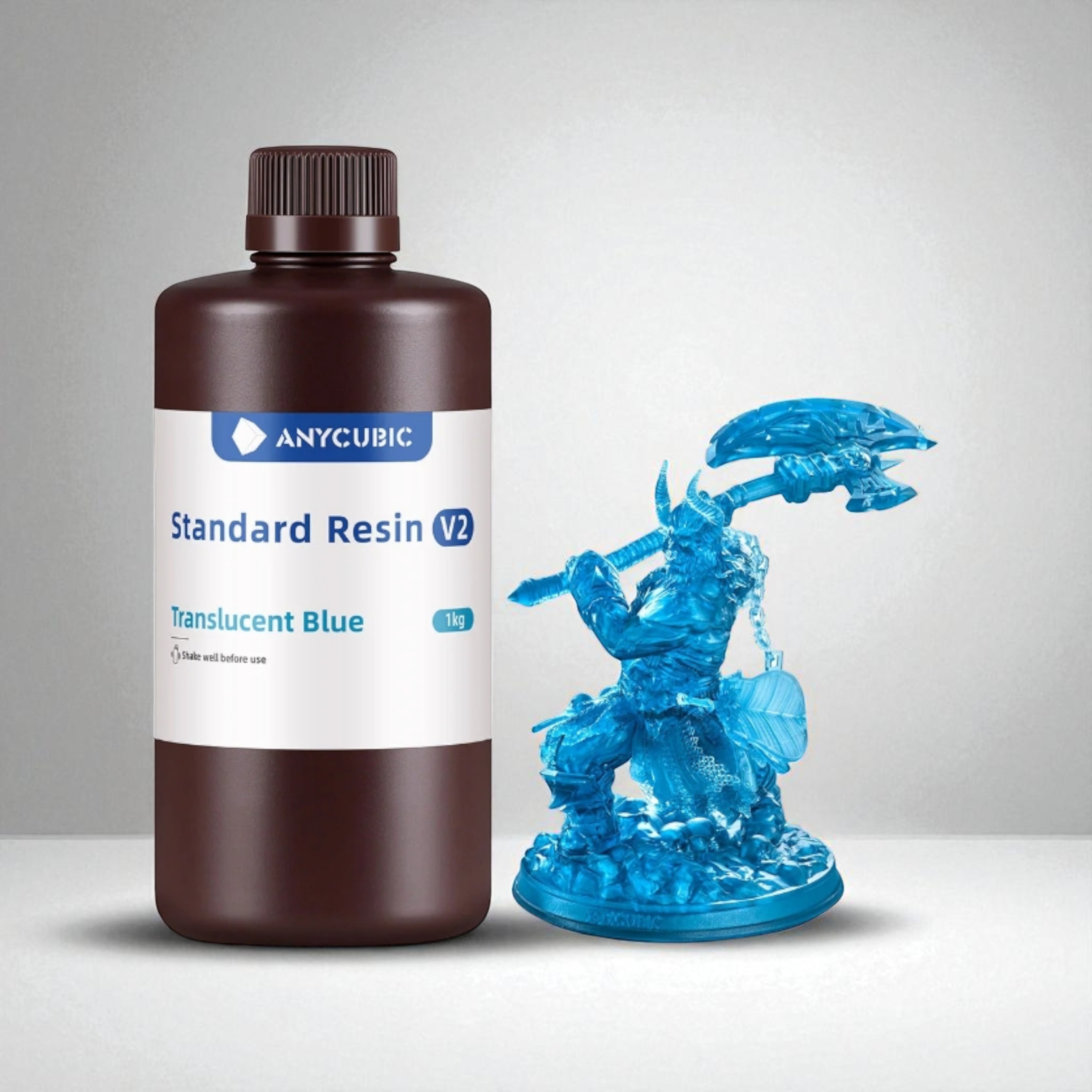 Anycubic SLA UV Reçine 1 KG Yeni Seri - Transparan Mavi