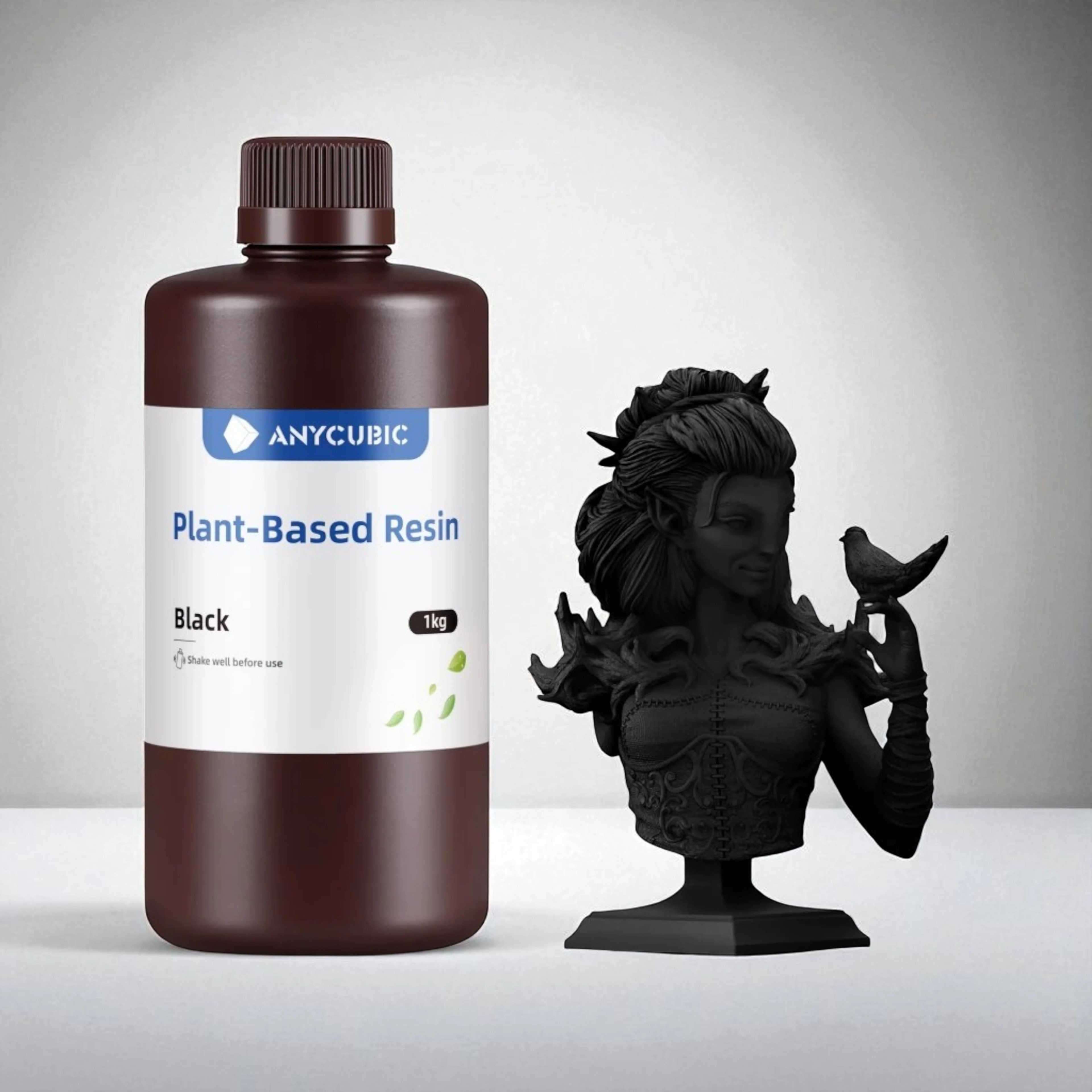 Anycubic Bitki Bazlı (Plant Based) SLA UV Reçine 1 KG - Siyah
