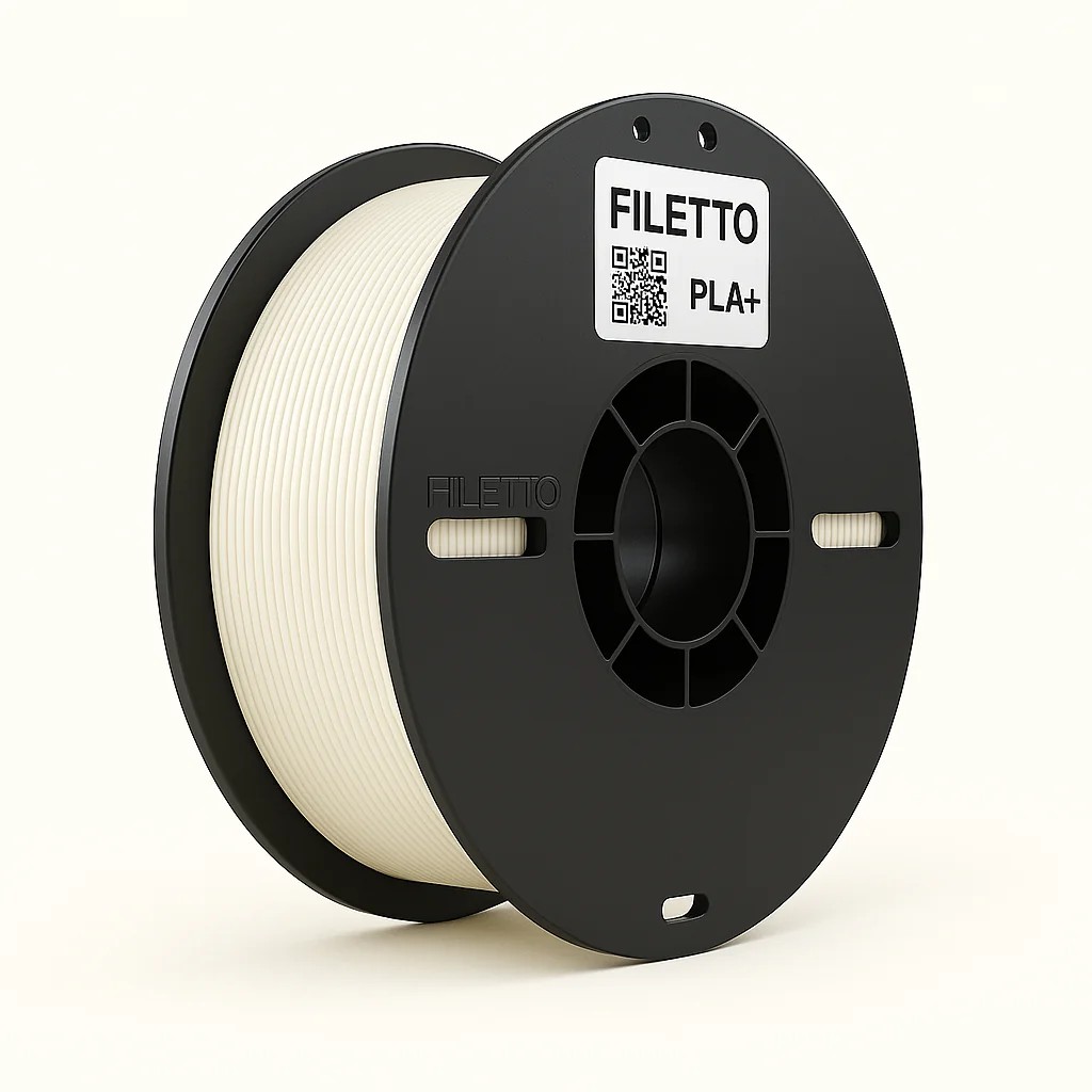 Filetto PLA+ 1.75mm 1 KG 3D Yazıcı Filamenti - AMS Uyumlu - İnci Beyaz
