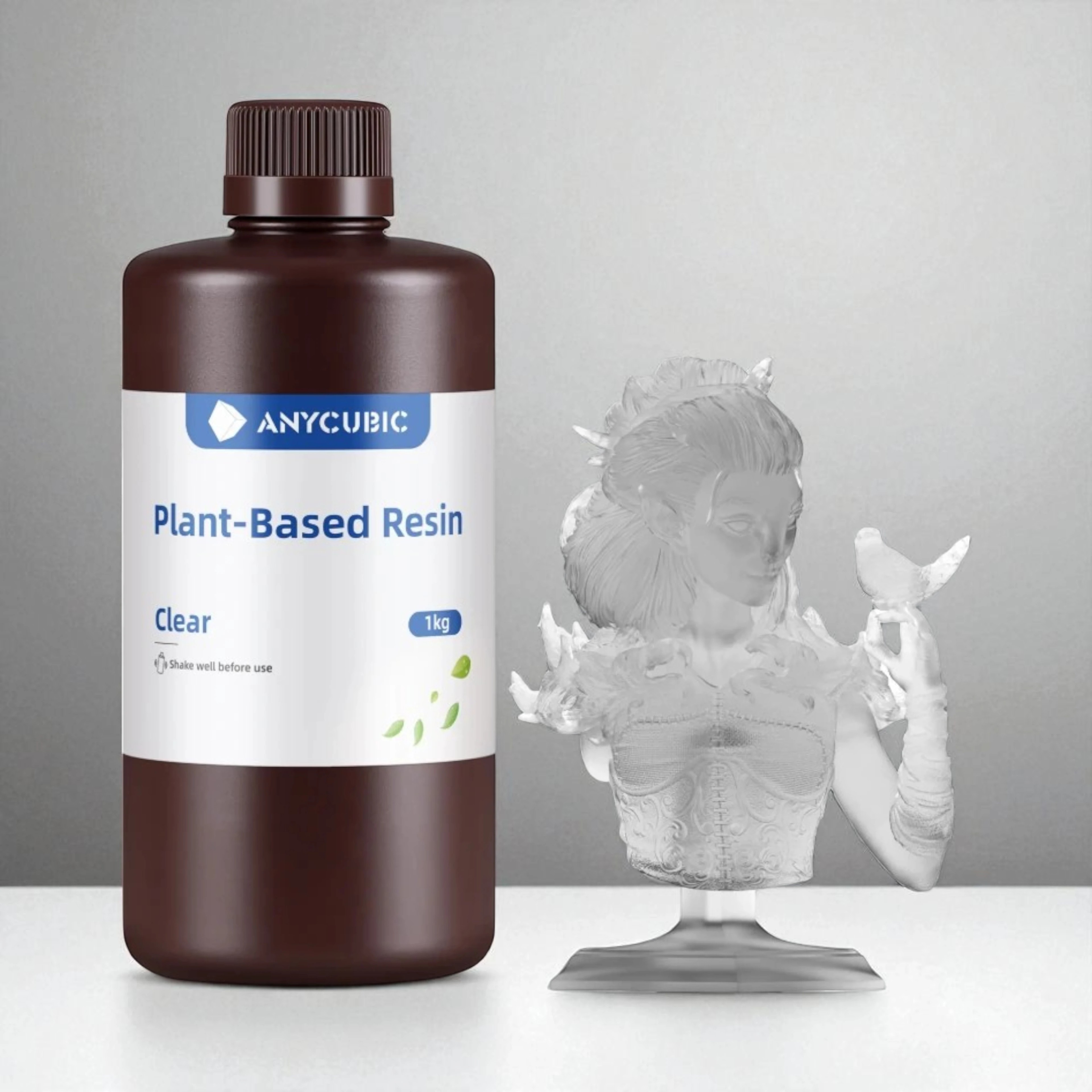 Anycubic Bitki Bazlı (Plant Based) SLA UV Reçine 1 KG - Şeffaf