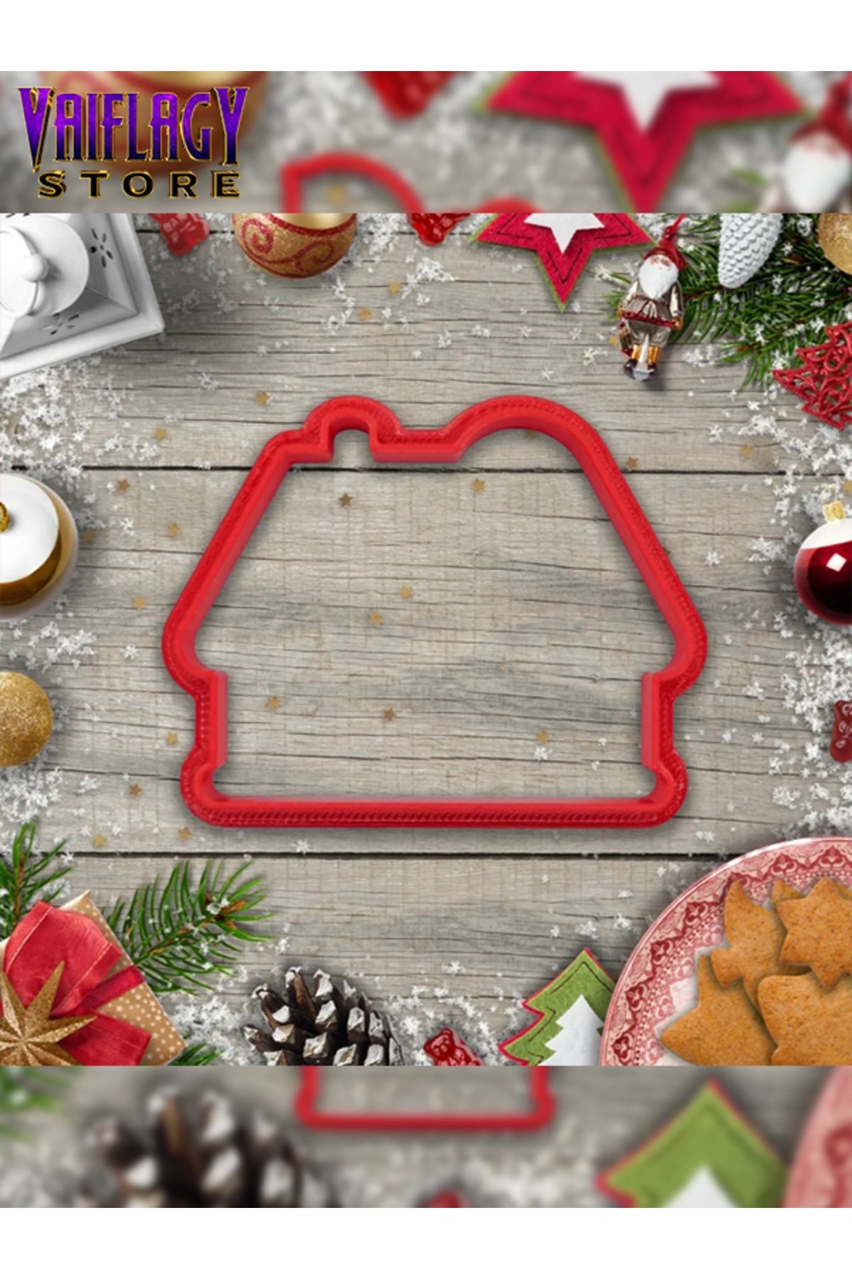 Hamur Şekillendirici Kurabiye Kek Kalıbı - Yılbaşı Noel Seti (10 Adet)