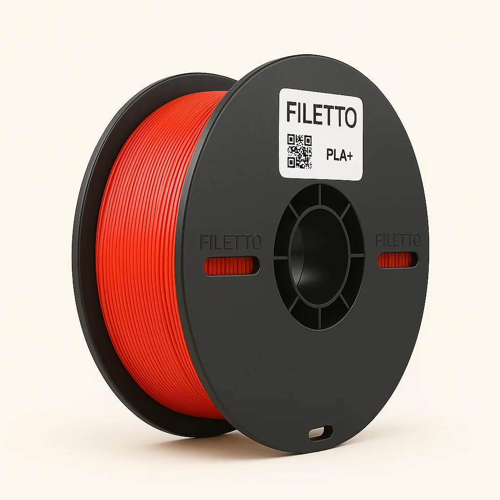 Filetto PLA+ 1.75mm 1 KG 3D Yazıcı Filamenti - AMS Uyumlu - Kırmızı
