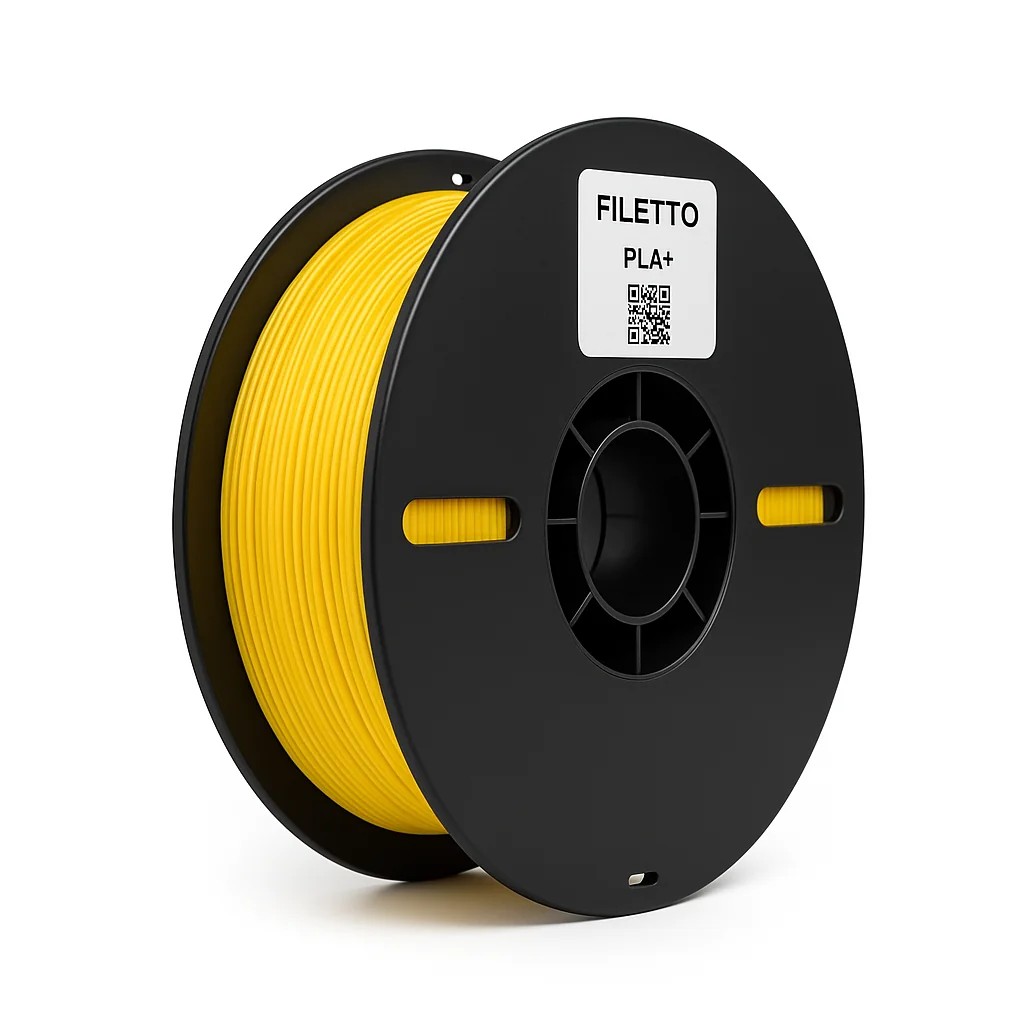 Filetto PLA+ 1.75mm 1 KG 3D Yazıcı Filamenti - AMS Uyumlu - Sarı