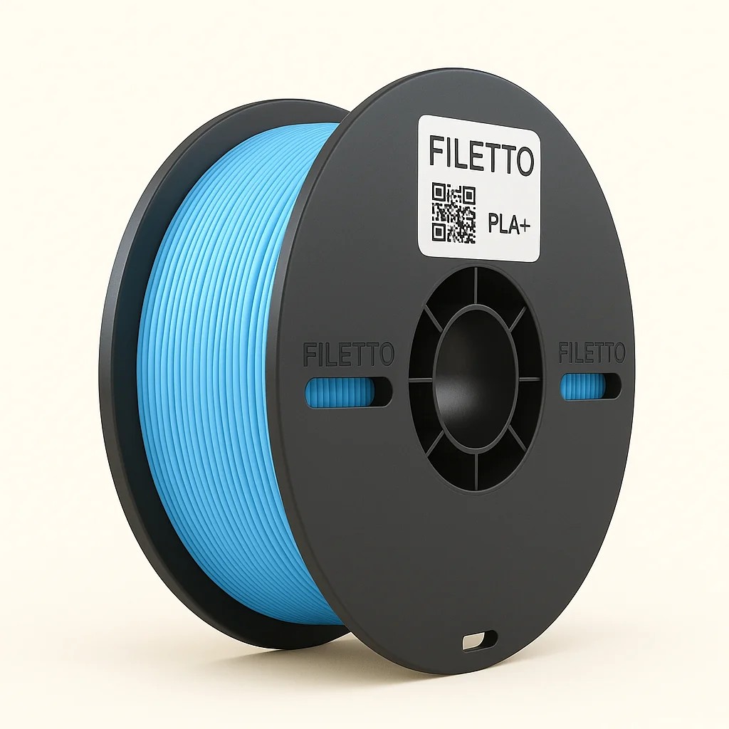 Filetto PLA+ 1.75mm 1 KG 3D Yazıcı Filamenti - AMS Uyumlu - Açık Mavi