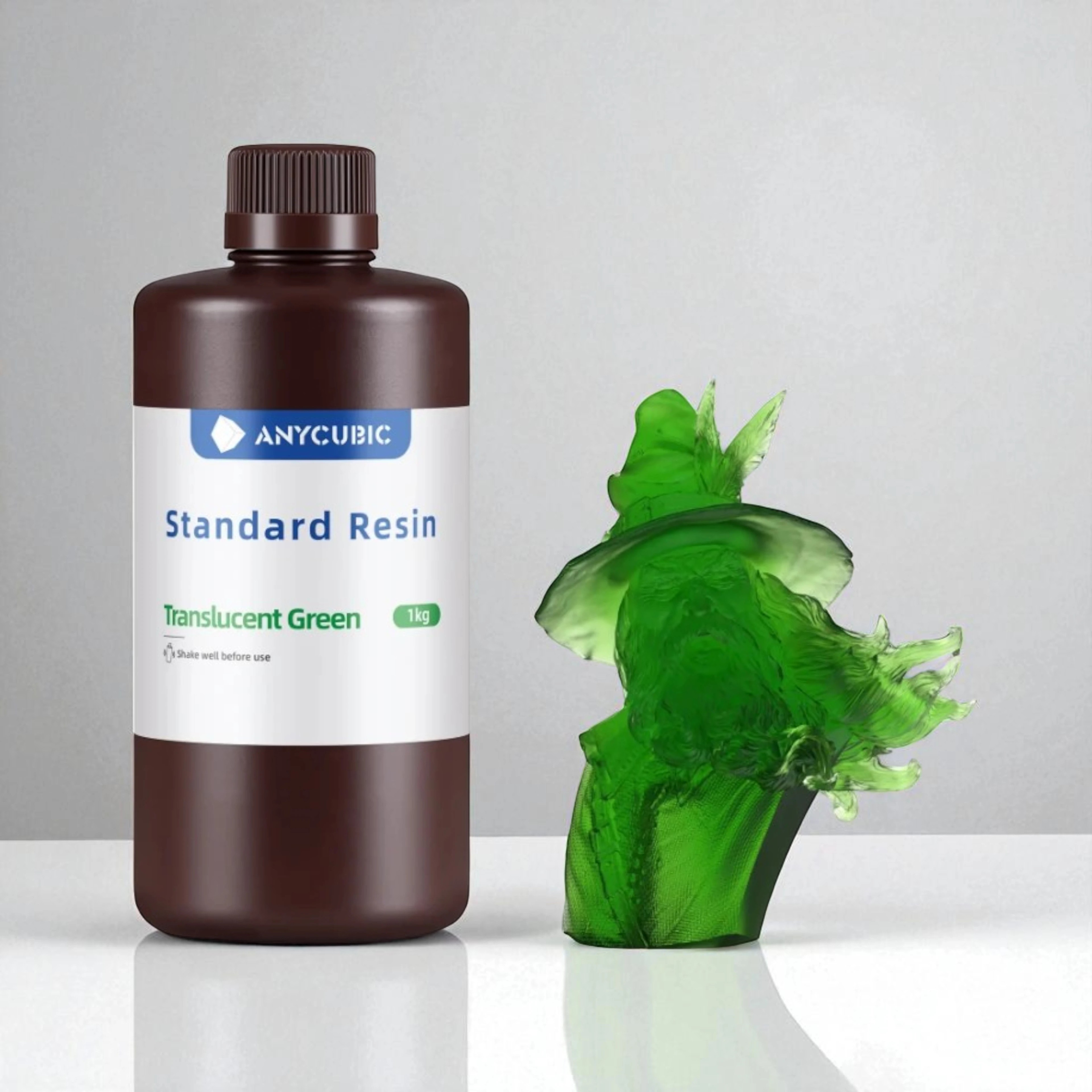Anycubic SLA UV Reçine 1 KG Yeni Seri - Şeffaf Yeşil