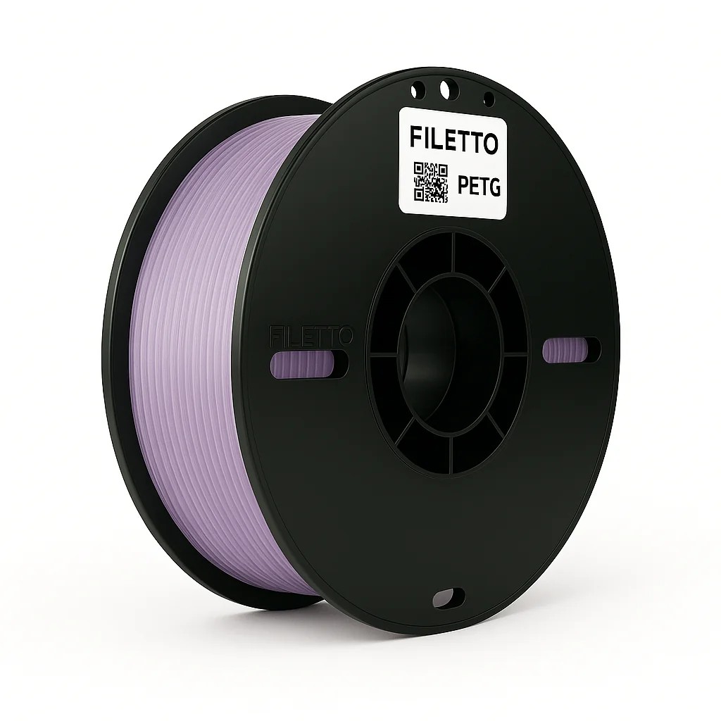 Filetto PETG Filament - 1.75mm 1 KG 3D Yazıcı Filamenti - AMS Uyumlu - Transparan Lila