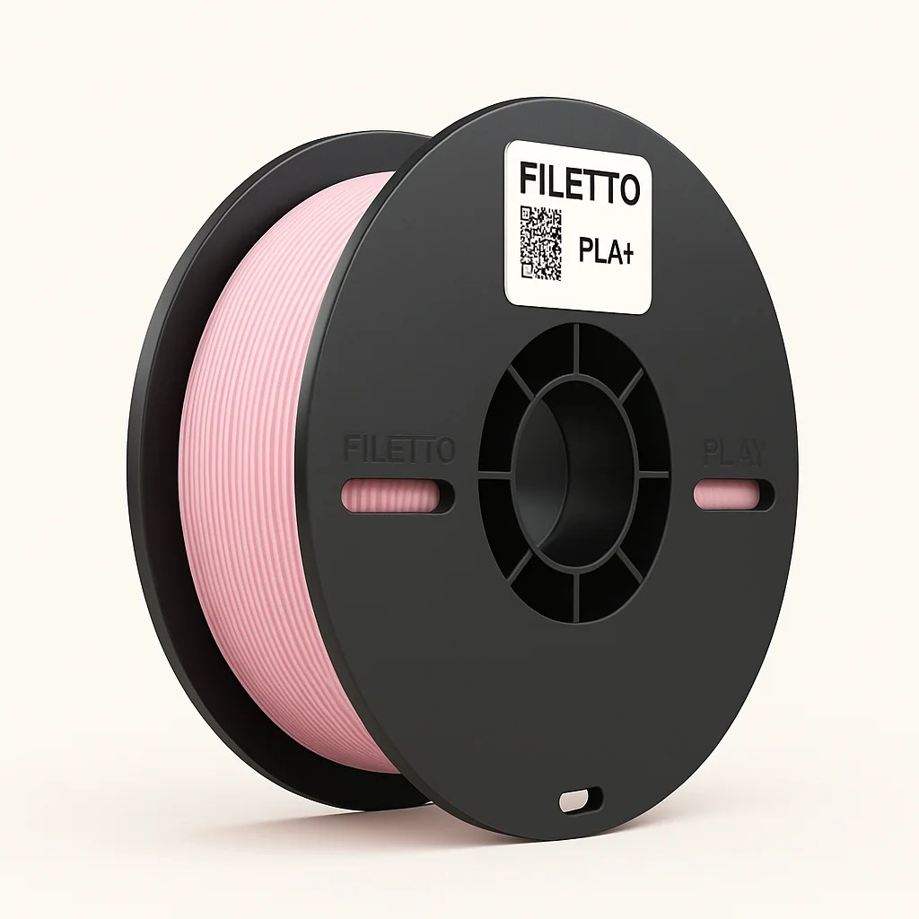 Filetto PLA+ 1.75mm 1 KG 3D Yazıcı Filamenti - AMS Uyumlu - Toz Pembe