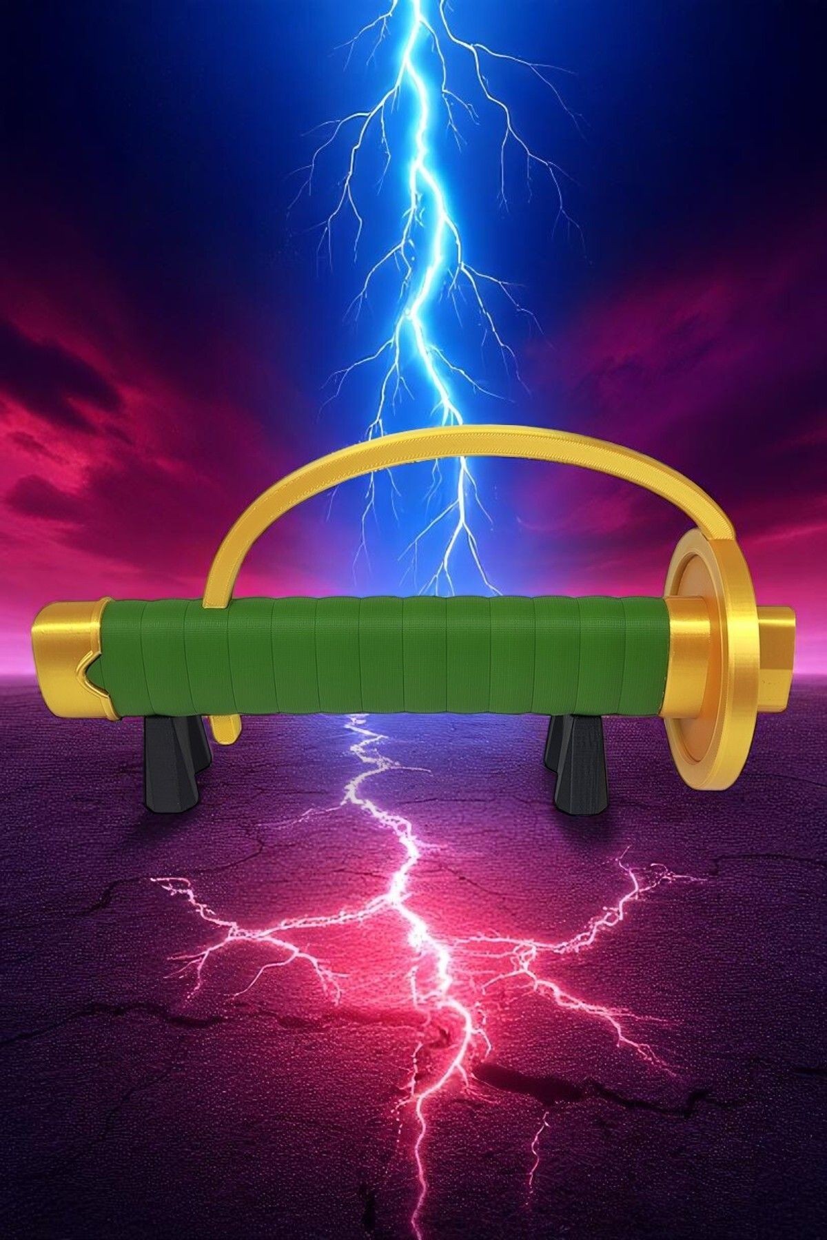 Gryphon Shanks Plastik Katana Dekor - One Piece (Açılır Kapanır)